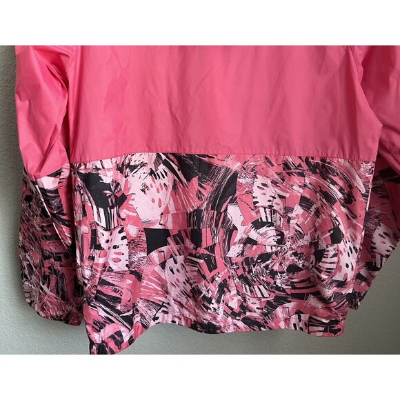 The North Face Girl’s XL 18 Full Zip Hooded Windbreaker Jacket - Pink - Picture 8 of 8